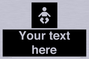 Custom information: black panel baby change